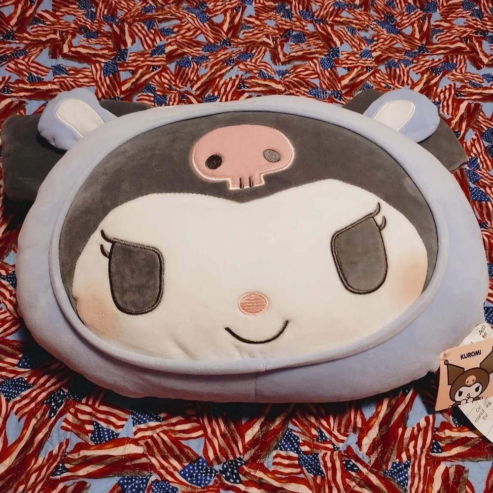2 piece NWT SANRIO KUROMI Plush Pillow and top